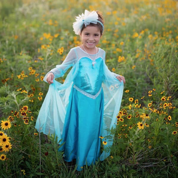 Ice Queen Dress With Cape, Size 5-6