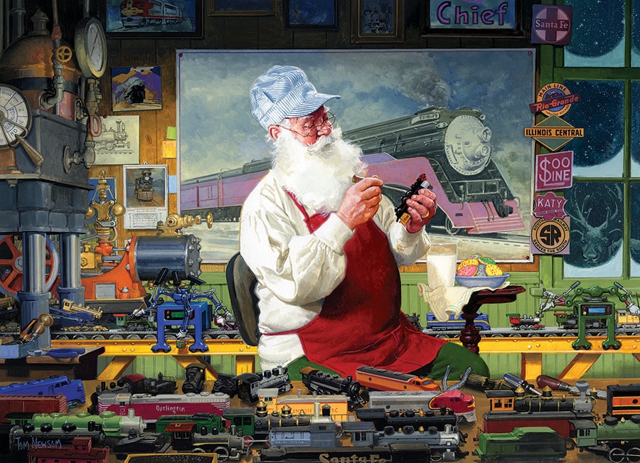 Santa’s Hobby 1000 piece puzzle Santa's Hobby 1000 piece puzzle - Image 2