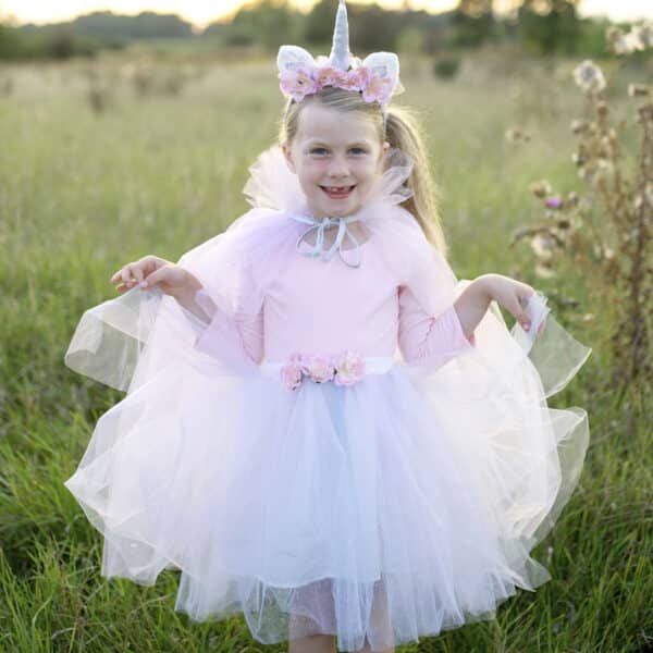 Unicorn Tutu & Headband, White, Size 4-7
