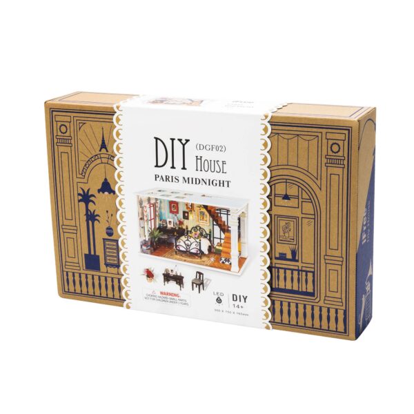 DIY Miniature Dollhouse Kit: Paris Midnight
