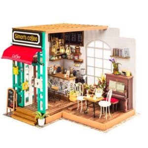 DIY Miniature Dollhouse Kit: Simon’s Coffee