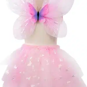 PINK Flutter Butterfly Skirt, & Wings size 4-6