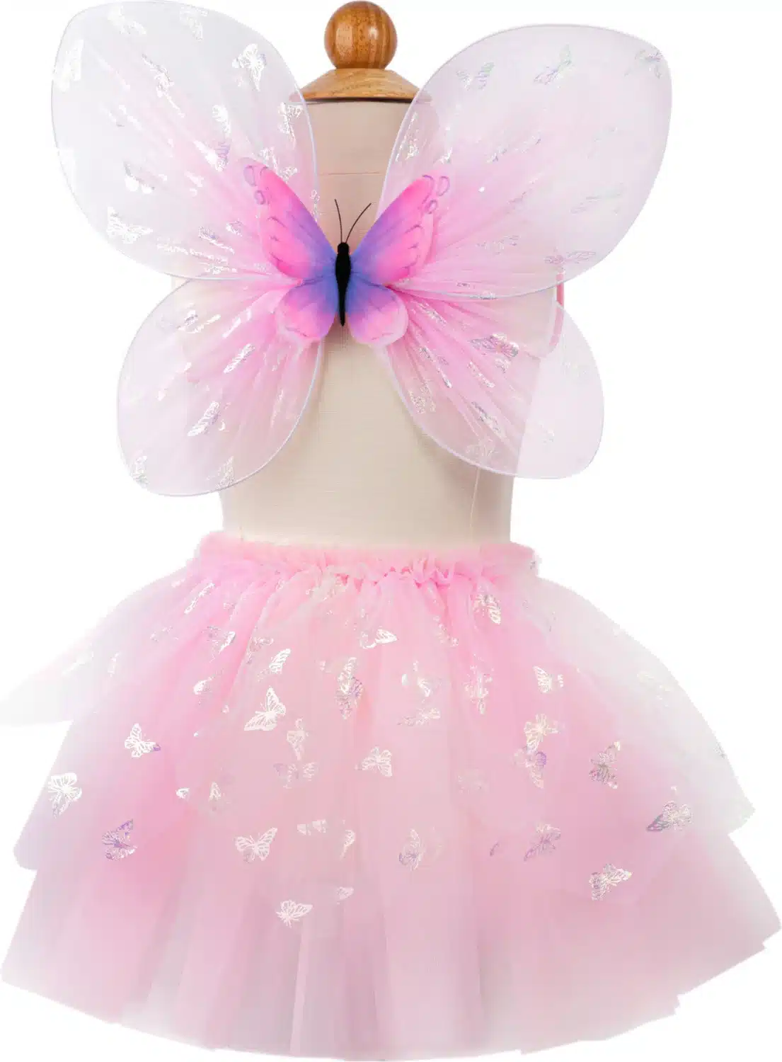 pink flutter butterfly skirt, & wings size 4-6